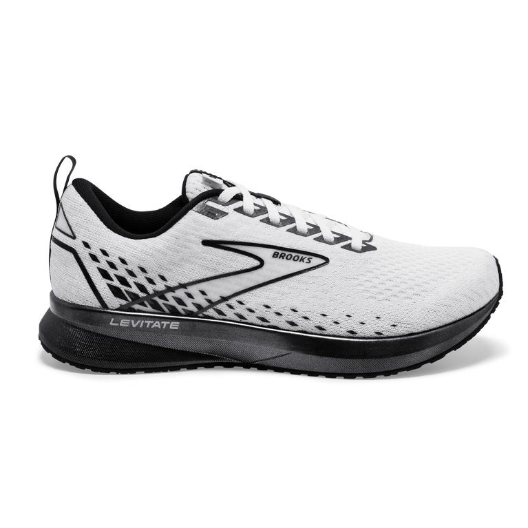 Brooks Women's Levitate 5 Road Running Shoes - White/Black (LRSH46372)